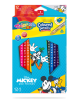 Цветни моливи 12 +1 цвята и острилка Disney Mickey Mouse & Friends Colorino