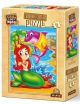 Дървен детски пъзел 16 части Art-Puzzle Русалка и приятели