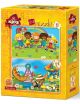 Пъзел 2 в 1 Art Puzzle - Животни музиканти