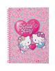 Тетрадка B5 със спирала PP 100 листа Hello Kitty Pastel_1