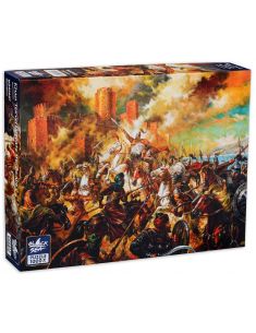 Пъзел Black Sea Puzzles от 1000 части - Хан Тервел разгромява арабите, Васил Горанов