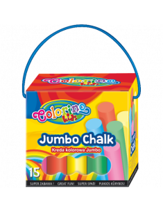Цветни тебешири 15 бр. Colorino Kids Jumbo