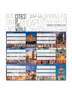 Ученически етикети Cities of the World Ars Una