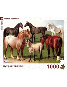 Пъзел New York Puzzle от 1000 части - Породи коне