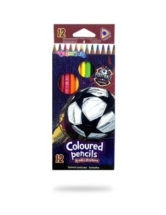 Цветни моливи 12 цв. Football Colorino