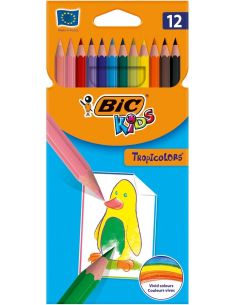 Моливи BIC Tropicolors 12 цвята