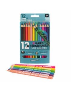 Цветни моливи триъгълни Jumbo 12 цв. Ars Una