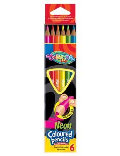Цветни моливи Colorino 6 неонови цвята