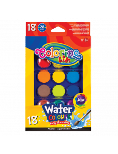 Акварелни бои 18 цвята Colorino