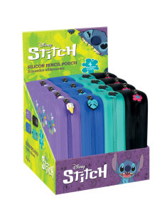 Силиконов несесер COOLPACK - TUBE - SILICONE - MIX 4 цвята - STITCH Black