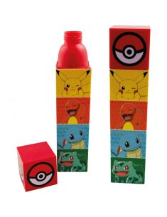 Квадратна бутилка за вода Kids Euroswan - Pokemon, 650 ml