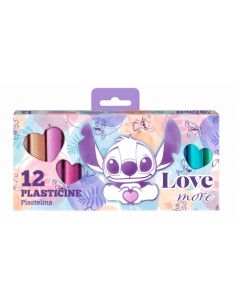 Пластилин 12 цвята Stitch Pastel