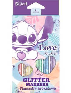 Брокатни флумастери 6 цвята Stitch Pastel Colorino