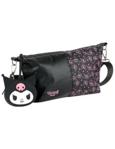 Черна чанта за рамо и портмоне Hello Kitty Kuromi 