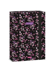 Кутия с ластик A4 Ars Una Pearl Blossom black (5377) 24 