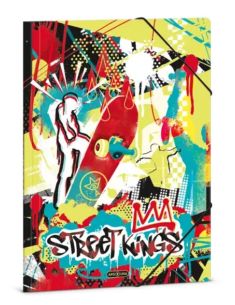 Папка с ластик A4 - ARS UNA - Street Kings (5357) 24 