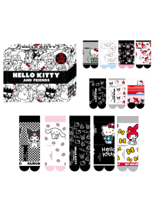 Подаръчна кутия 12 чифта чорапи Hello Kitty 35/41
