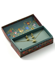 Комплект обеци и колие Harry Potter Golden Snitch 