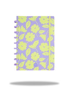 Тетрадка B5 Coolpack малки квадратчета FLORES LILA