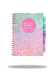 Тетрадка A4 с малки квадратчета Coolpack - TIE DYE