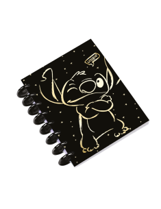 Тетрадка с пластмасова спирала А5 - Stitch GOLD - 2