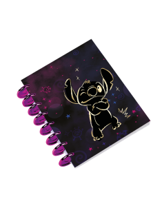 Тетрадка с пластмасова спирала B5 - STITCH GOLD - 3