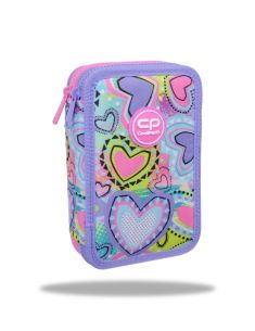 Ученически несесер с пособия COOLPACK - JUMPER 2 - Pastel Hearts