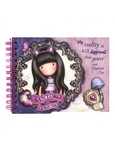 Бележник със спирала Gorjuss Cheshire Cat