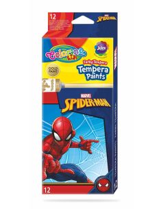 Темперни бои Spiderman 12 цвята в бурканчета Colorino