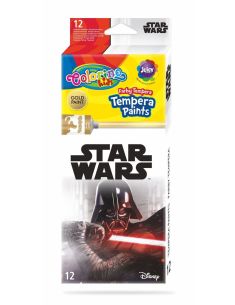 Темперни бои Star Wars 12 цвята в тубички Colorino 
