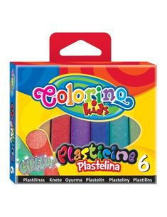 Брокатен пластилин 6 цвята Colorino 