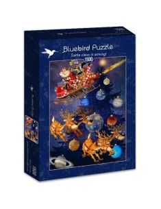 Пъзел Bluebird от 1500 части - Дядо Коледа пристига