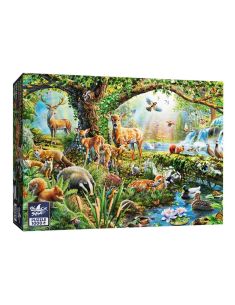 Пъзел Black Sea Puzzles от 1000 части - Горски създания, Ейдриан Честърман