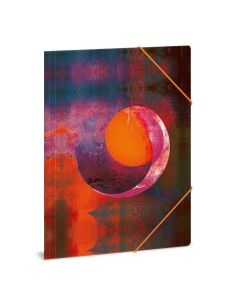 Папка с ластик А4 Ars Una Orange Moon 