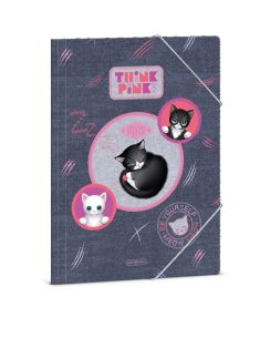 Папка с ластик Think Pink (5519) 