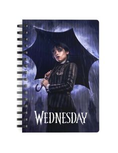 Тетрадка A5 Wednesday rain 3D 
