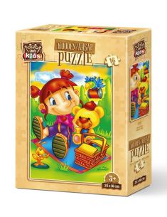 Дървен детски пъзел 16 части Art-Puzzle Птица