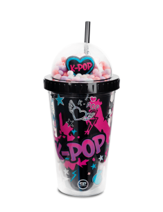 Чаша със сламка 450 ML COOLPACK - K-POP DARK 