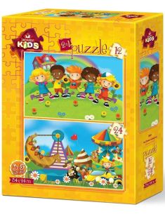 Пъзел 2 в 1 Art Puzzle - Животни музиканти