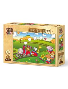 Дървен детски пъзел 16 части Art-Puzzle Животни