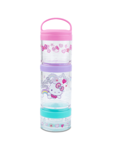 Кутия за храна с отделения и дръжка Hello Kitty Pastel