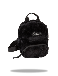 Пухкава мини раница Coolpack - Stitch Fluffy BLACK