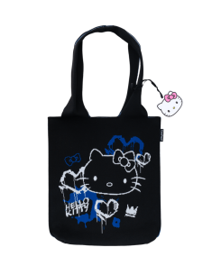 Плетена чанта за рамо - Coolpack - Hello Kitty Neon Black
