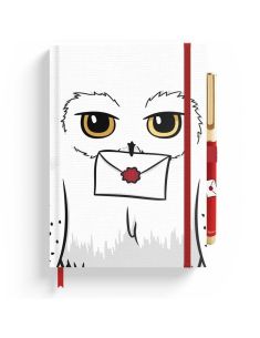 Premium тефтер A5 с химикал Harry Potter Hedwig 