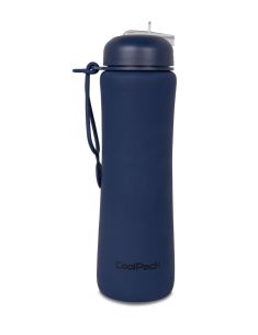 Сгъваема силиконова бутилка COOLPACK - PUMP - rpet Blue