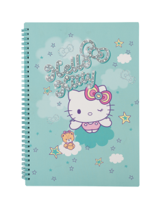 Тетрадка А4 със спирала PP 100 листа Hello Kitty Pastel_1
