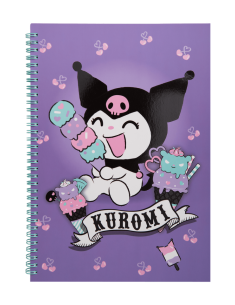 Тетрадка А4 със спирала PP 100 листа Kuromi_3