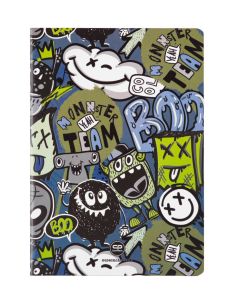 Тетрадка А5 Coolpack мека корица PP 32 л. ред Monster Team