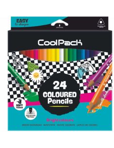 Цветни моливи триъгълни 24 цв. COOLPACK Kids