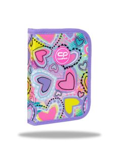 Ученически несесер Coolpack - Clipper - Pastel Hearts